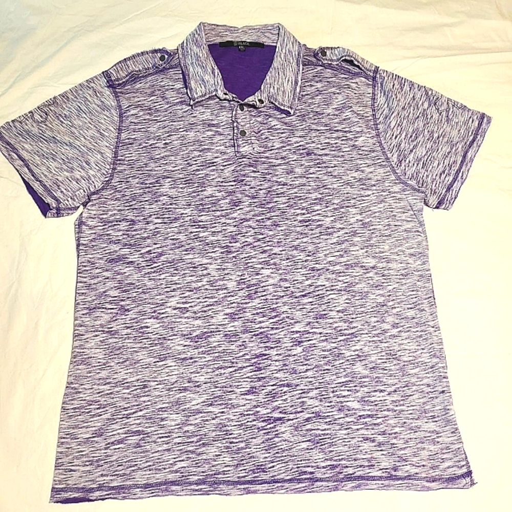 Men's casual shirt, purple in color, size 2xl.
